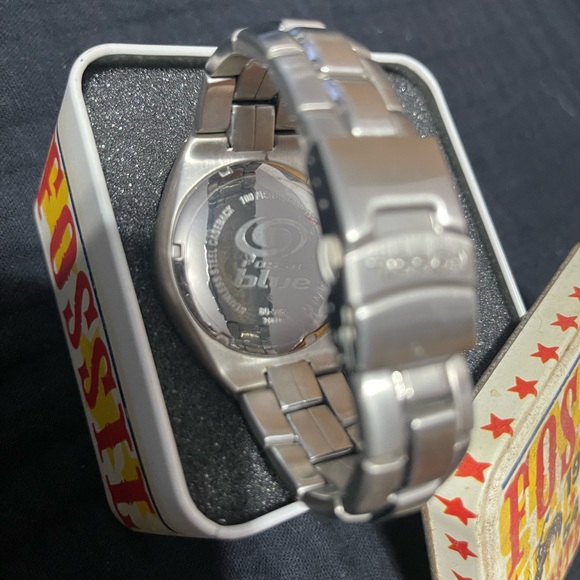 Fossil blue BQ-9085 Vintage multi dial dive watch with original tin - Picture 5 of 12